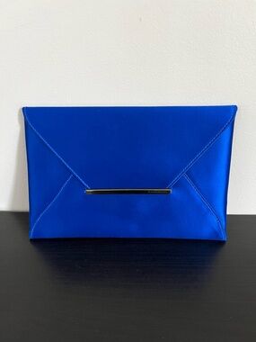 NWOT BCBG MaxAzria Blue Envelope Clutch